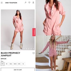 ONE TEASPOON Blush Prophecy Jumpsuit